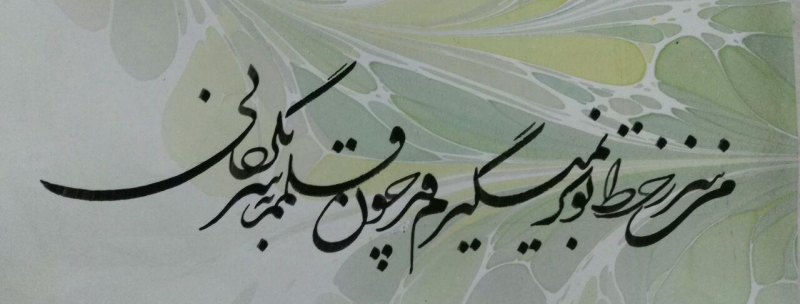 من سر ز خط تو بر نمی گیرم- ور چون قلمم به سر بگردانی